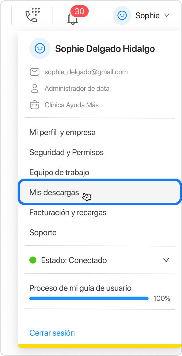 Reporte de tipificaciones por contacto