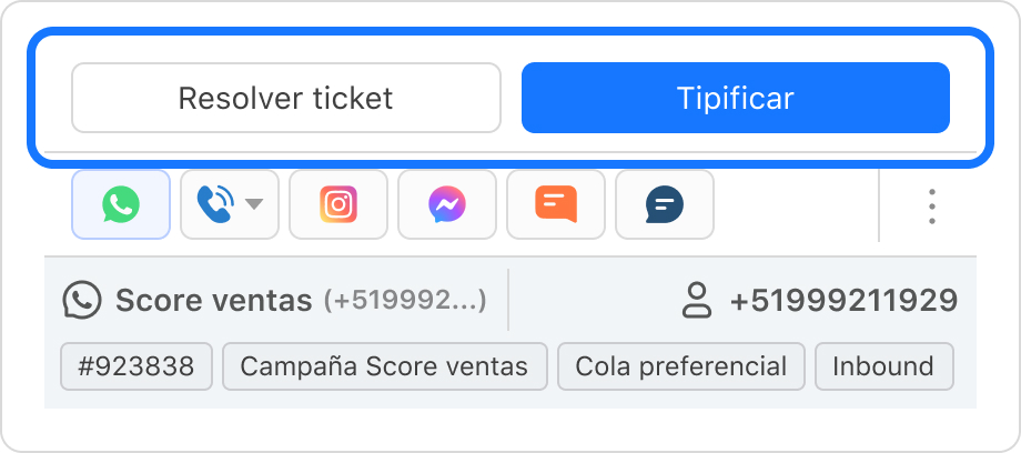 Tipificar tickets